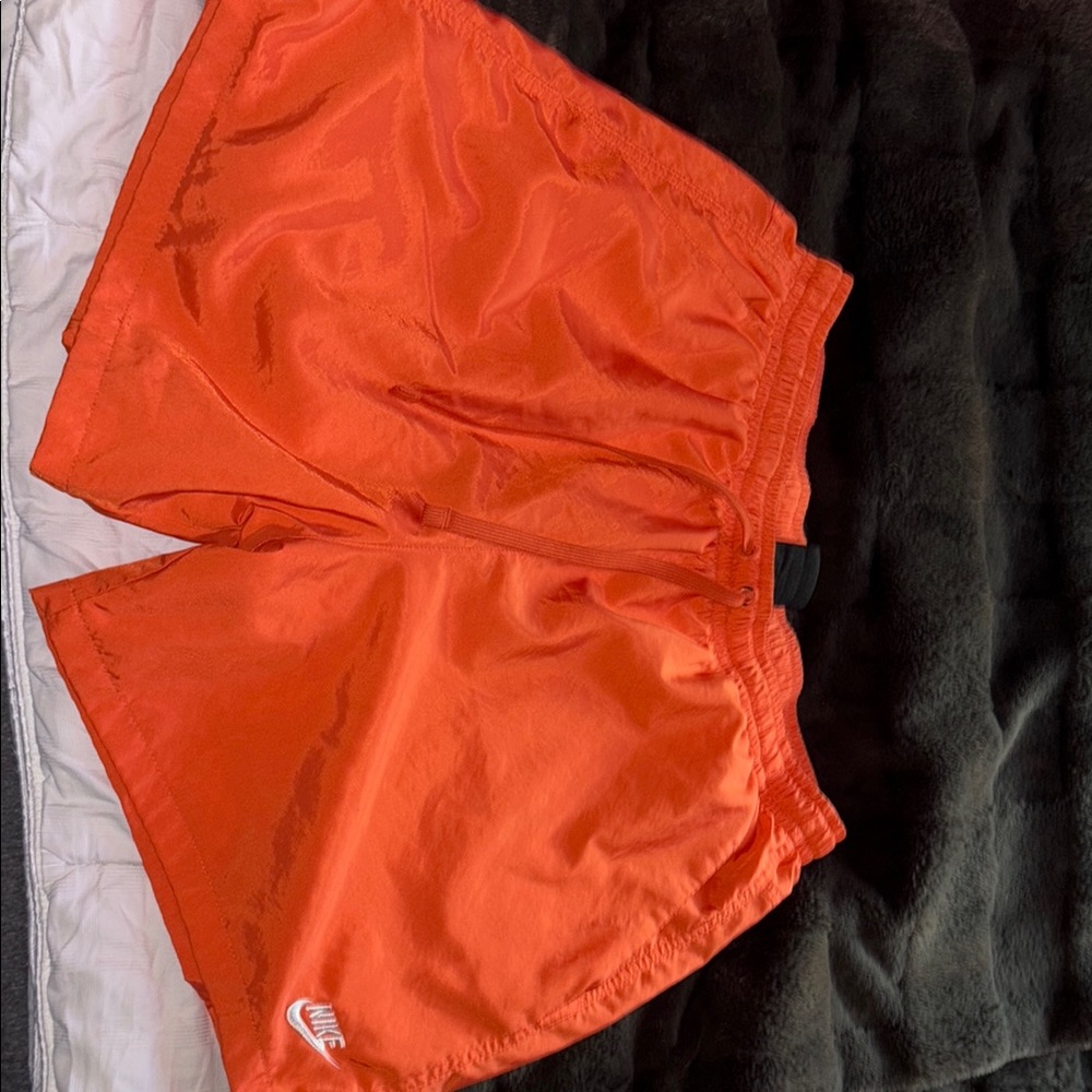 Nike Bright Orange Sports Shorts